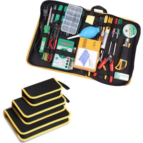 Multi-Pockets Tool Bag Storage Bags Spanner Plier Wrench Organizer Hardware Handles Oxford Canvas Chisel Large Capacity Bags