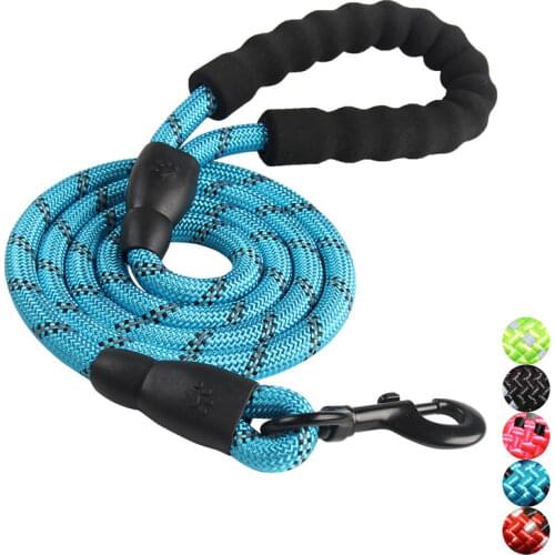 Reflective Durable Large Dog Leash Training Running Rope Medium Big Dog Collar Leashes Strong Lead Rope For Labrador Rottweiler