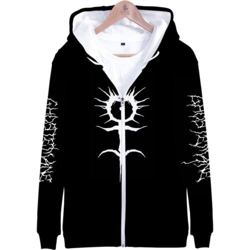 Ghostemane World Tour Rock Music Logo 3D print Hooded Sweatshirt Men/Women Casual Hip hop Hoodies Brand Jacket Clothes