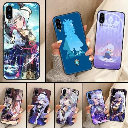 Kamisato Ayaka Genshin Impact Phone Case For Huawei Honor 6A 7A 7C 8A 8X 8 9 9X 10 10i 20 Lite Pro black silicone funda 3D
