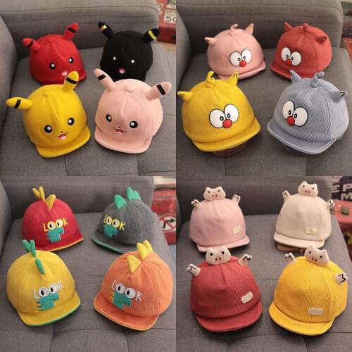 Baby Hat spring and autumn thin pure cotton baby super cute hat cute boys and girls sunscreen hat duck tongue hat