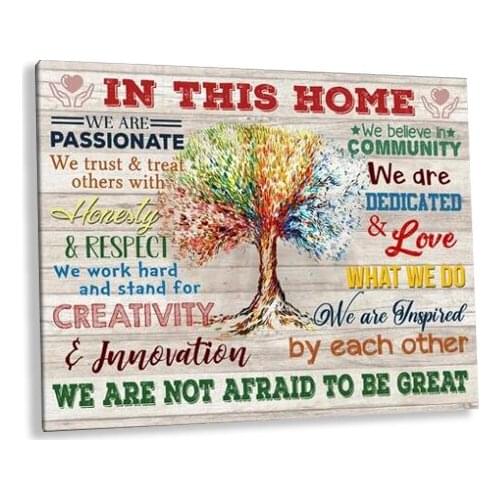 Vintage Canvas Wall Art Room Posters Modern Colorful Tree Prints Cuadros Inspiration Pictures For Living Room Decor Unframed