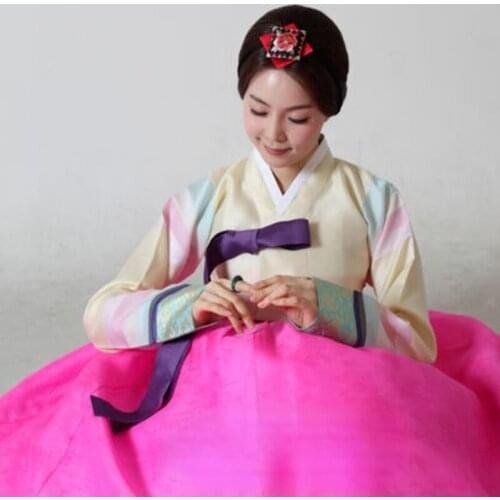Hanbok Dress Custom Korean Traditional Woman Hanbok Korean National Costume Large-scale Event Acting Costume