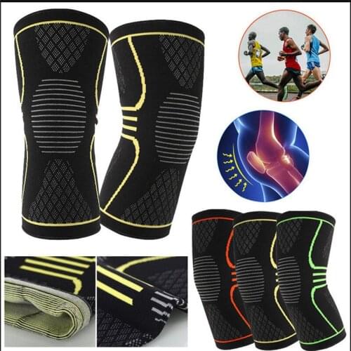1PC Knee Support Knee Pads Brace Knee Protector Gym Weight Lifting Knee Wraps Bandage Straps Guard Compression Knee Brace Suppor
