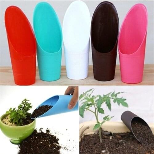 1Pc Soil Plastic Spade Shovel Cup Succulent DIY Bonsai Plant Helper Garden Tool 16 * 6cm