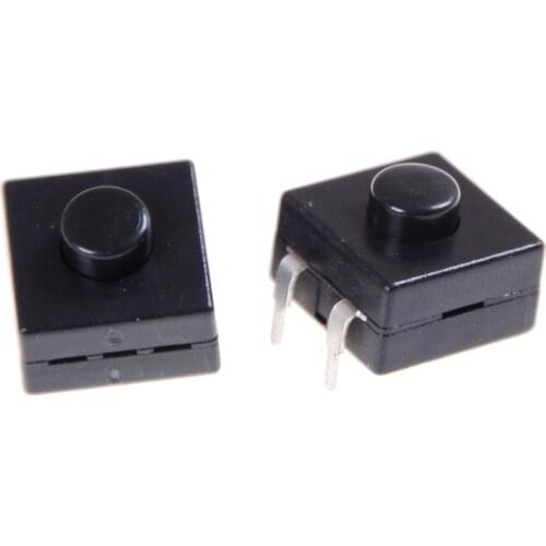 10Pcs New Arrival 12x12x9mm DIP PCB Mini Latching Tactile Tact Push Button Switch