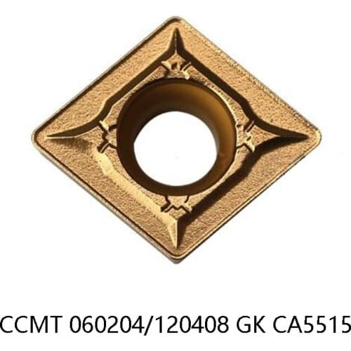 10pc Original CCMT060204GK CCMT120408GK CA5515 Carbide Inserts Turning Cutter CCMT060204 CCMT120408 for Steel CCMT 060204 120408