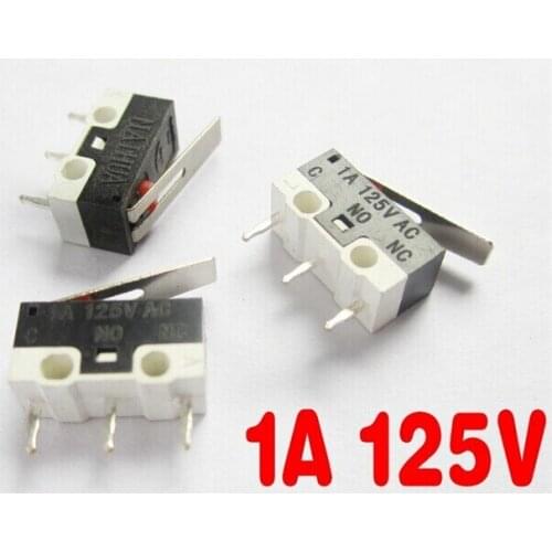 100PCS/LOT Mouse tripod stalk switch Tact Switch Micro Switch 1A 125V AC