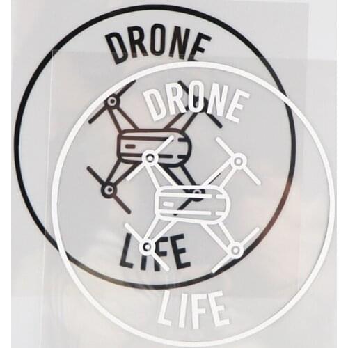13*13CM DRONE LIFE Vinyl Car Sticker Decal Cratoon Accessories Creative Pattern