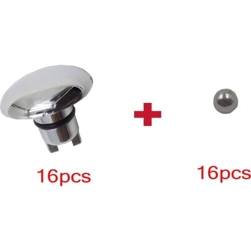 16PCS Chrome surface,16PCS Steel ball,massage bathtub spa Air bubble jet,Does not include white base