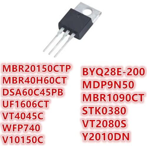 20150CTP MBR20150CTP MBR40H60CT UF1606CT VT4045C WFP740 V10150C DSA60C45PB MDP9N50 MBR1090CT STK0380 BYQ28E-200 VT2080S Y2010DN