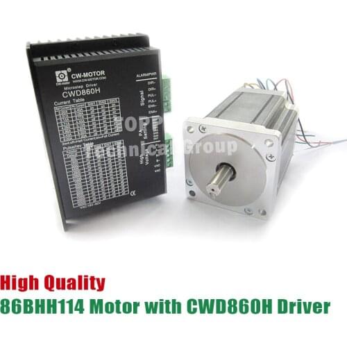 86BHH114-500A32E Stepper Motor 86 motor NEMA34 Stepper Motor with CWD860H driver CNC Laser Grind Foam Plasma Cut