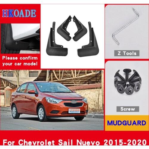 Car Fender Mud Flaps For Chevrolet Sail Nuevo 2015-2019 Mudguards Splash Guards Fender Mudflaps Car Fender Accessories