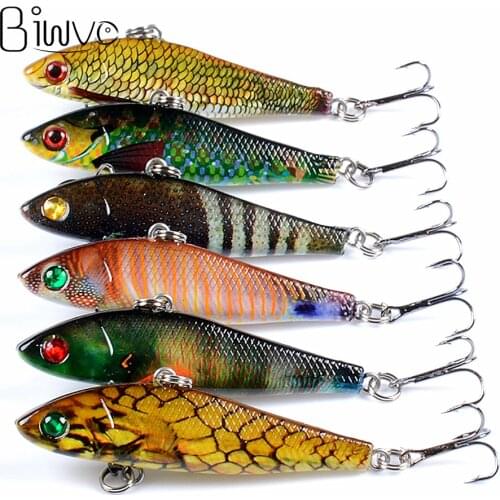 Biwvo 6.5cm Fishing Lures Vib Jig Winter Fishing Artificial Bai Minnow Hard Sea River Ice Goods For Wobbler For Trolling Sinker