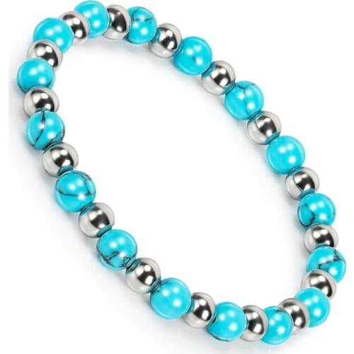 BOFEE Natural Stone Beads Bracelet Bangle Chain Antique Buddha Prayer Chakra Pulseira Bileklik Charm Yoga Women Men Jewelry Gift