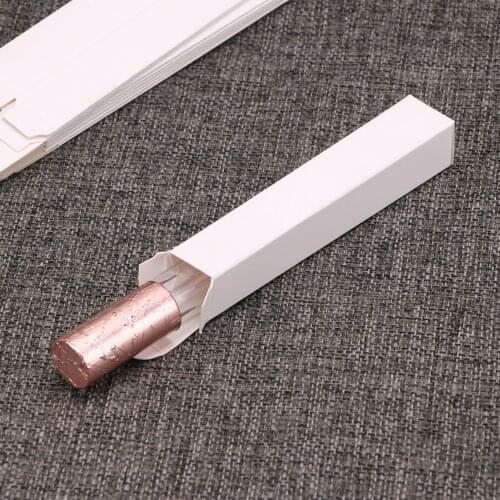 50pcs/set Black White Lip Gloss Box Empty Lipstick Wrapping Blank Paper Packing Box Diy Glaze Cosmetics Accessories 2 X 2 X 12cm