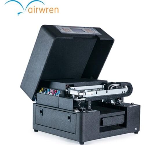 Digital A4 uv flatbed inkjet printer R330 head multicolor automatic uv printing machine