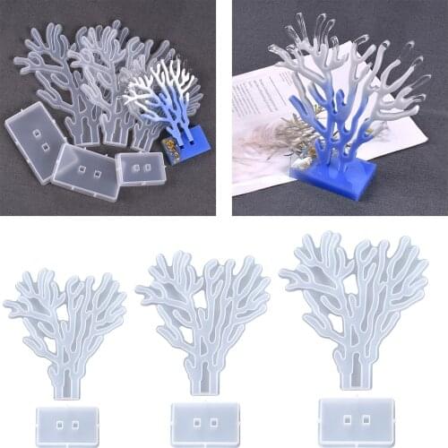 Home Decor Silicone Resin Epoxy Casting Molds Clay Coral Mould Mold Craft