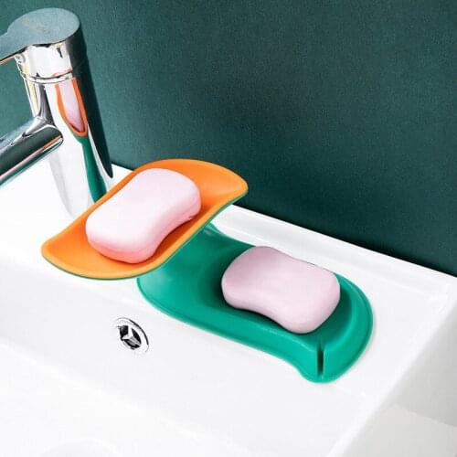 Double Layer Rotatable Removable Non-slip Nordic Style Portable 1Pcs Bathroom Products Soap Box PP
