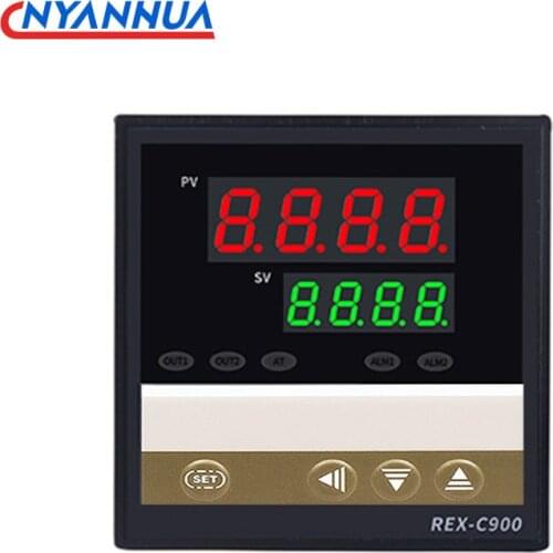 Electronic thermostat Intelligent Temperature Control Instrument Full Input Digital PID Temperature Control Meter REX-C900