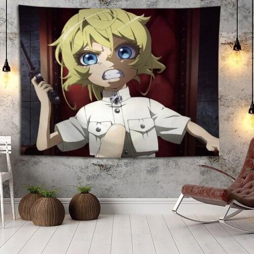 Hot Sale Custom Anime Youjo Senki Printed Tapestry Background Decorative Tapestry Various Sizes Wall Hanging Decor