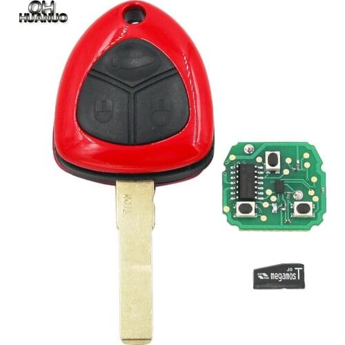 3 Button Remote Smart Car Key 433MHZ Complete Key for Ferrari 458 Italia California 599 GTB Fiorano FF ID48 Chip Uncut Blade