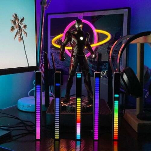 Computer lighting synchronization Voice-activated Pickup Rhythm Car Atmosphere RGB Colorful LED Music Rhythm USB Rhythm Light