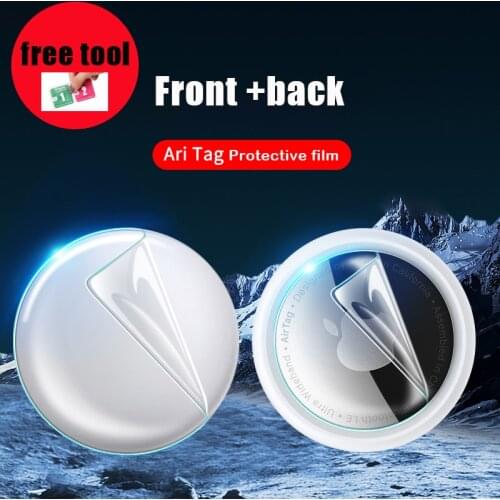 Soft Hydrogel Film For Apple Airtag Locator Tracker TPU Protective Film For Airtags Screen Protector Stickers Not Glass
