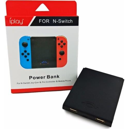 Portable 6000mAh Rechargeable Back up Charging Extra Power Bank Battery Supply Charger Dock for Nintend NS Switch Joy Controller