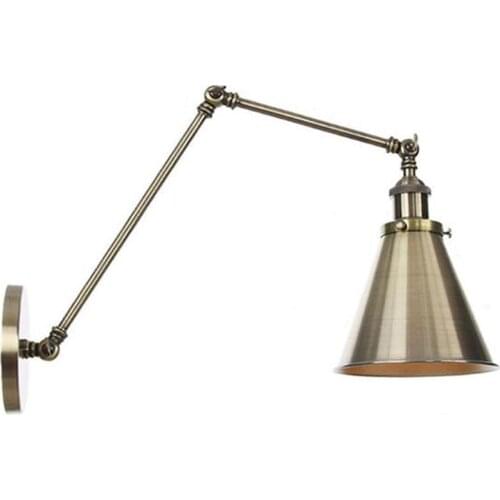 Gold Plated Wall Lights Bells Lamp European American Style Metal Bell Wall Lights Creative Indoor Bedside Mirror Lights