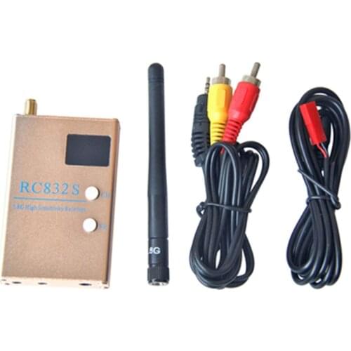 FPV 5.8G 5.8GHz 48 Channels RC832S RC832 Receiver With A/V and Power Cables For Quadcopter F450 S500 S550