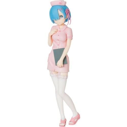 Rem Nurse Uniform Ver. Anime Figure Model Ornaments Colletible Model Toys Birthday Gifts Pvc Model Cartoon Toys