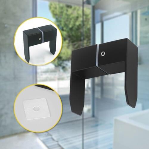 304 Stainless steel Shower Room Glass Door glass cabinet handle bathroom door single door handle door black
