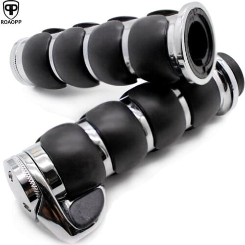 ROAOPP 22MM 25MM Motorcycle Handlebar Grips aluminum Motorbike Hand Grips For Suzuki Kawasaki Honda Yamaha Harley Sportster