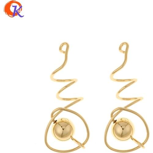 Cordial Design 50Pcs 18*45MM Jewelry Accessories/Charms/Hand Made/DIY Making/Twist Shape/Connectors/Earring Findings/Pendant