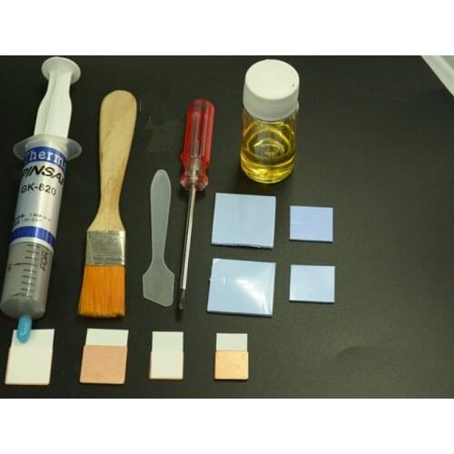 Thermal conductive silicone gel sheet cooling copper sheet screwdriver lubricant Computer/Laptop clean& repair kit Cooling suit