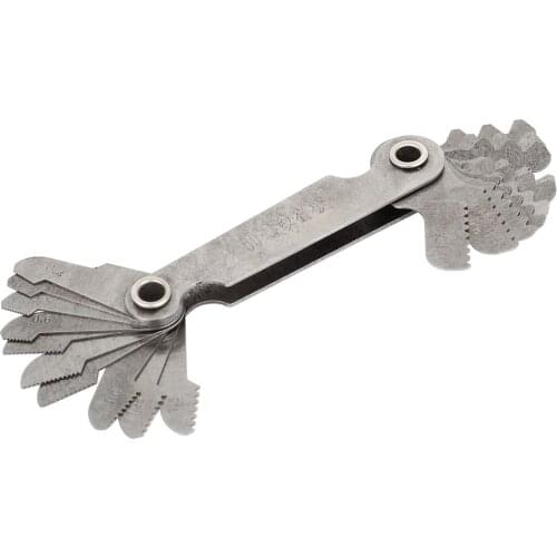 UXCELL 0.4Mm-6Mm Metric 60 Degree Screw Thread Pitch Measure Gauging Tools Metric Thread Pitch Gauges Measuring Tool