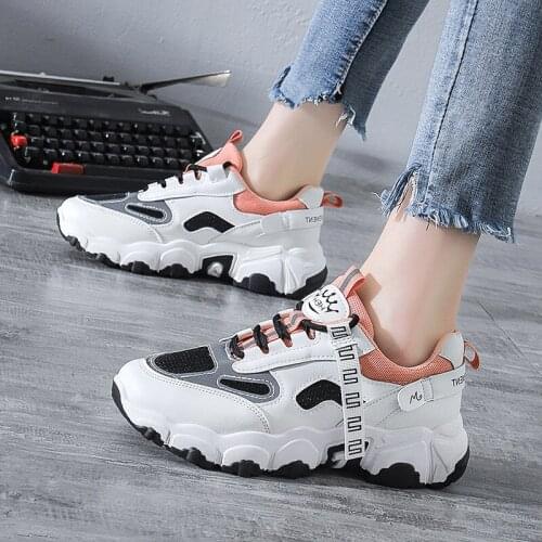 Shoes Women 2021 Spring, Summer and Autumn New Breathable Casual Female Student Sports Shoes Running Net Shoes Women Flat Shoes