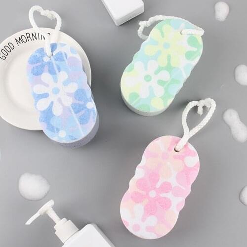 1pc Soft Bath Shower Scrubber Body Exfoliating Sponge Body Scrub Massager Skin Cleaner Washing Tools Bathroom Accessories
