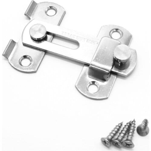 1Pc Stainless Steel Hasp Latch Lock for Sliding Door Window Cabinet Fitting For Home Security Door Hardware Accessories Cheapest