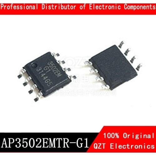 10pcs/lot AP3502M AP3502 AP3502EM 3502EM 3502M AP3502EMTR-G1 AP3502MTR-G1 SOP-8 Step-down converter chip In Stock