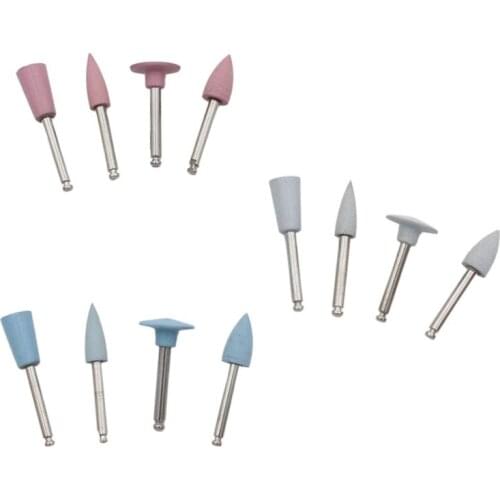 10pcs Dental Silicone Grinding Heads Teeth Polisher For Low Speed Contra Angle Handpiece Polishing Dentistry Instrument