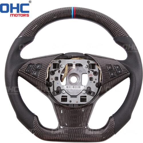 100% Real Carbon Fiber Steering Wheel compatible forE60 E63 M5