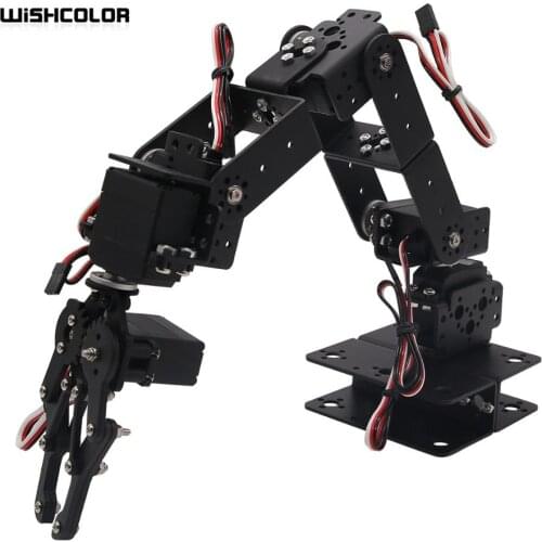 6 Free Degree Mechanical Arm part without servo horns Mechanical Hand Robot Teaching Platform Multiangle Mechanical Robotic Arm