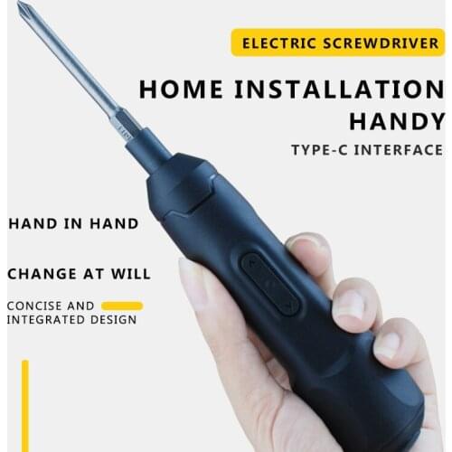 3.6v Cordless Mini Electric Screwdriver 800mAh Lithium Battery Type-C Rechargeable Wireless Screw Driver Home DIY Power Tools