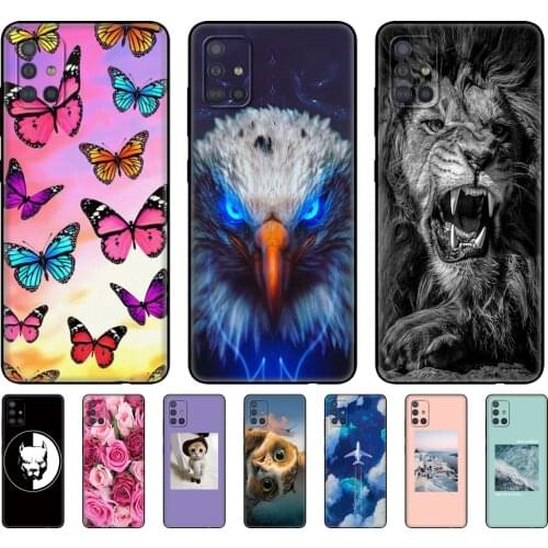 For Samsung Galaxy A51 Case Silicon Back Cover Phone Case For Samsung A51 A515 Soft Case 6.5inch Bumper black tpu case