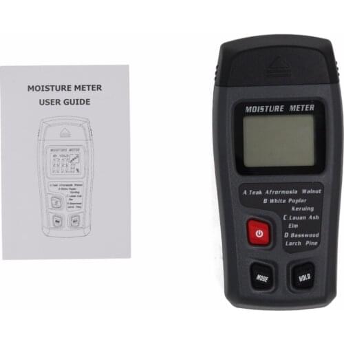 Two Pins Wood Moisture Meter, Wood Humidity Tester, Digital Moisture Meter for Wood, (Range: 0-99.9%, Accuracy: 0.5%)