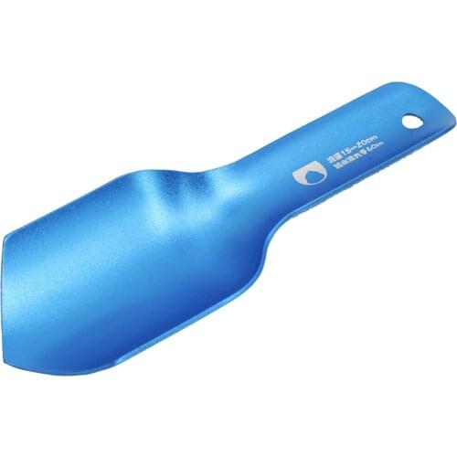 Blue Durable Aluminum Alloy Outdoor Garden Shovels Mini Camping Shovel 156mm