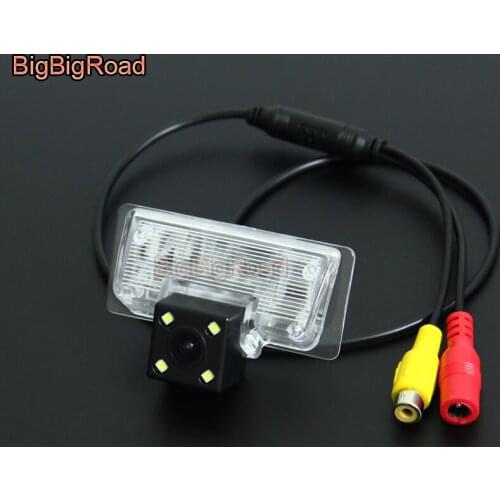 BigBigRoad Car Rear View Backup Parking Camera For Nissan Tiida Versa Latio Trazo C11 4D Sedan 2004 -2011 2012 2013 2014 2015