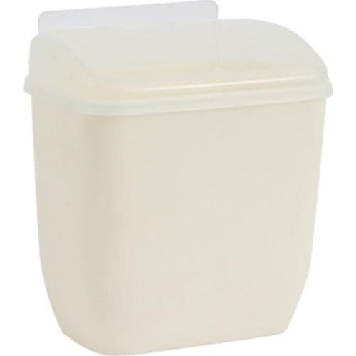 Storage Box Waste Can Wall Mount Bins With Cover Creative Wall Magic Sticker Bathroom Kitchen Toilet Waste Bins Plastic Box